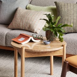 Hbsch Rhythmic Pude 40x60 cm Beige/Orange/Sort