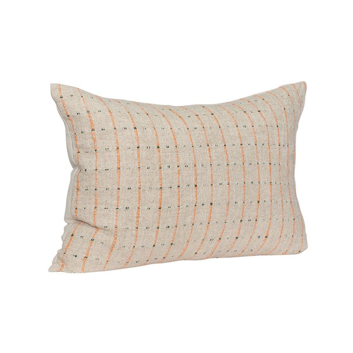 H&uuml;bsch Rhythmic Pude 40x60 cm Beige/Orange/Sort