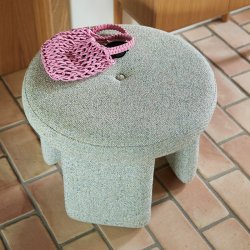 H&uuml;bsch Rocco Puf Lysegrn