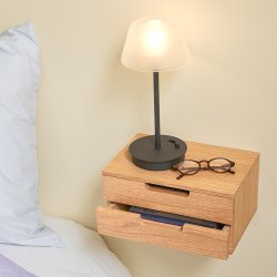 H&uuml;bsch Salon Bordlampe Sort