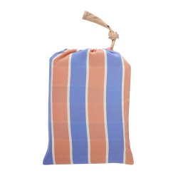 Hbsch Solace Sengetj - Stribet - Bl/Fersken