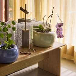 H�bsch Set Bordlampe Bruneret Messing