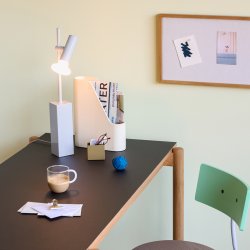 H�bsch Set Bordlampe Lysegr�