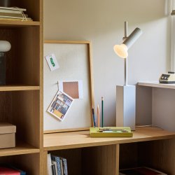 H�bsch Set Bordlampe Lysegr�