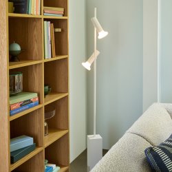 H�bsch Set Gulvlampe Lysegr�