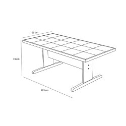 H�bsch Skak Spisebord Natur