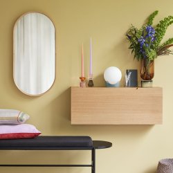 H&uuml;bsch Skoskab - 100 cm - Eg