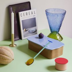 Hbsch Sleek Lysestage - Messing