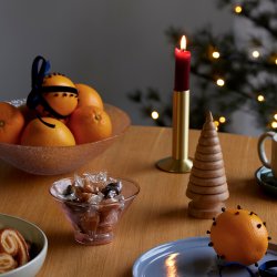 Hbsch Sleek Lysestage - Messing