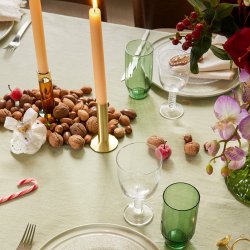 Hbsch Sleek Lysestage - Messing