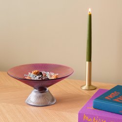 Hbsch Sleek Lysestage - Messing