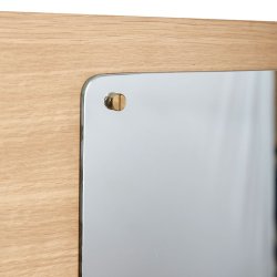 Hbsch Split Spejl m. Opslagstavle - Eg