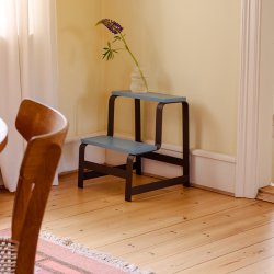 H�bsch Step Skammel Bl�/Brun