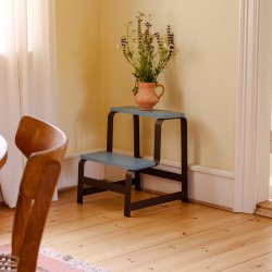 H�bsch Step Skammel Bl�/Brun
