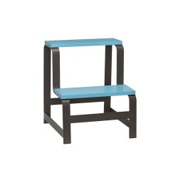 H�bsch Step Skammel Bl�/Brun