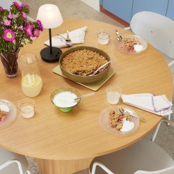 H&uuml;bsch Straight Spisebord Rund