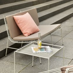 H&uuml;bsch String Pude Dobbel Beige