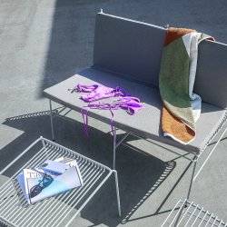 H&uuml;bsch String Pude Dobbel Beige