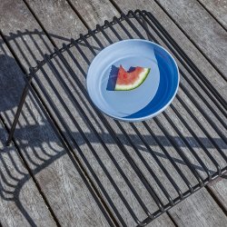 H&uuml;bsch String Fodskammel Sort