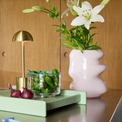 H�bsch Taten Transportabel Lampe Messingfarve