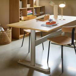 H�bsch Tona bord L190cm Gr�/Natur