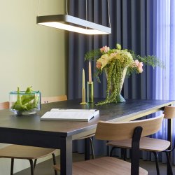 H�bsch Tube Pendel Small Metallisk M�rkegr�n