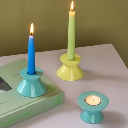 H�bsch Two Lysestage Gul