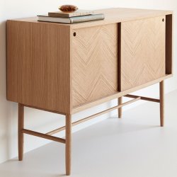 Hbsch Herringbone Dresser Sliding Doors Sknk