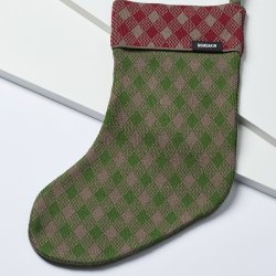 Humdakin Julesok Checkered Stone/Rosewood/Festive Forest