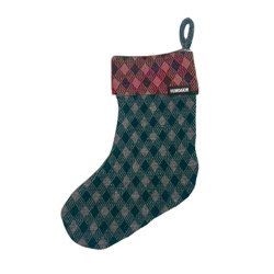 Humdakin Julesok Checkered Stone/Rosewood/Festive Forest
