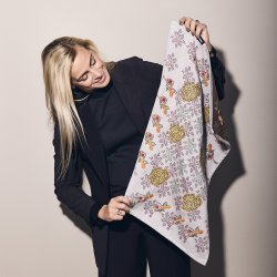 Humdakin Jacquard Viskestykke m/ Broderi Magnificence