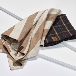 Humdakin Viskestykke 2 Stk Brown Plaid