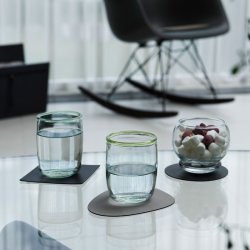 LindDNA Glasbrik Square - Bull Brun