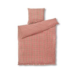 Juna Sengetj Bk&Blge Rd/Gul 140x220 cm