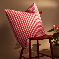 Juna Sengetj Bk&Blge Rd/Gul 140x200 cm