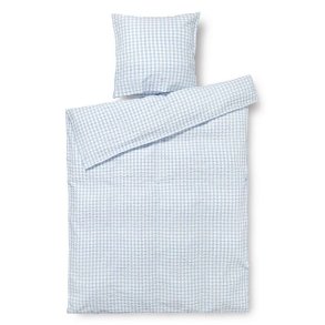 Juna Sengetj Bk&Blge - Lysebl/Hvid - 140x220 cm