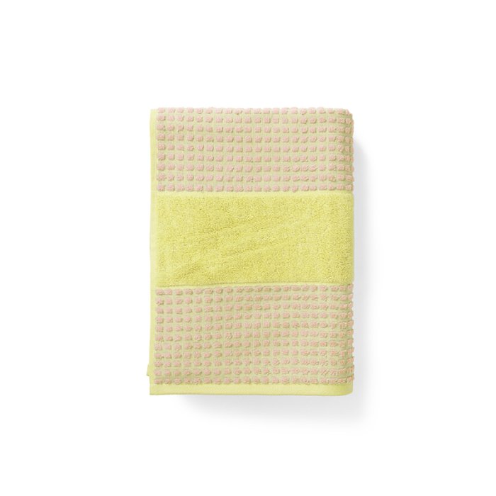 Juna Check Hndklde Gul/Pink 50x100 cm