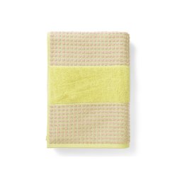 Juna Check Hndklde Gul/Pink 70x140 cm