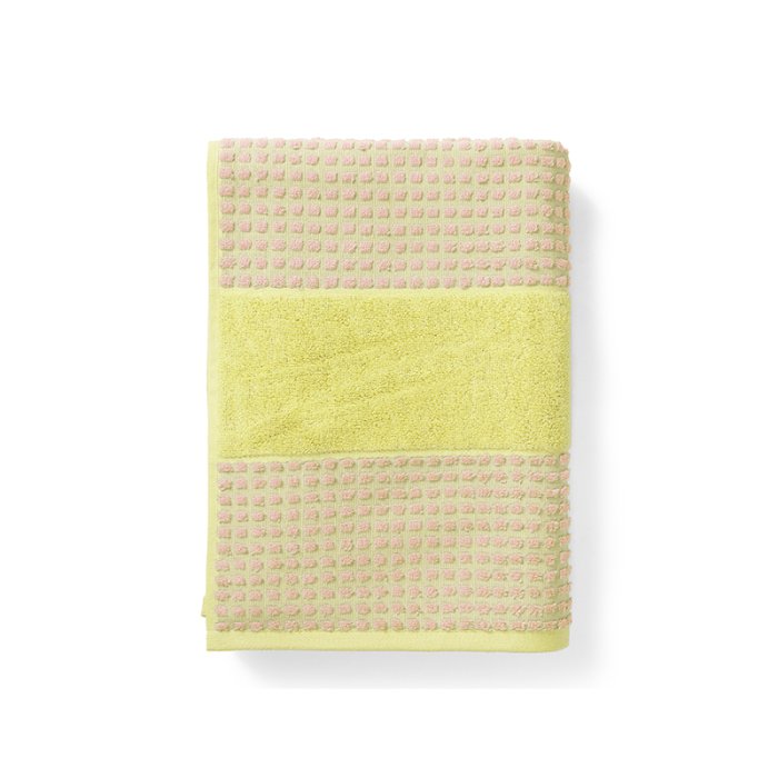 Juna Check Hndklde Gul/Pink 70x140 cm