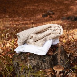 Juna Check Hndklde Hvid 70x140 cm