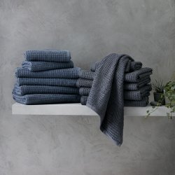 Juna Check Hndklde Mrk Gr 50x100 cm