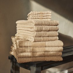 Juna Check Hndklde Sand 50x100 cm