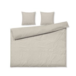 Juna Sengetj Daisy Sand/Hvid 200x220 cm