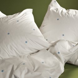 Juna Sengetj Daisy Hvid/Lys Bl 140x200 cm