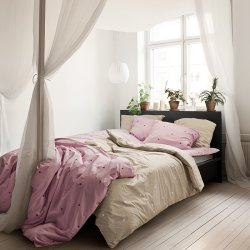 Juna Sengetj Daisy Pink/Rd 140x220 cm