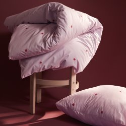 Juna Sengetj Daisy Pink/Rd 140x220 cm