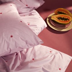 Juna Sengetj Daisy Pink/Rd 140x200 cm