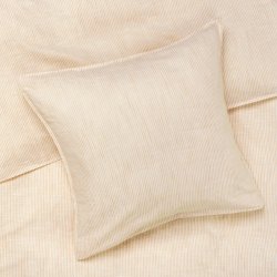 Juna Sengetj - Monochrome Lines - Okker/Hvid - 140x220 cm