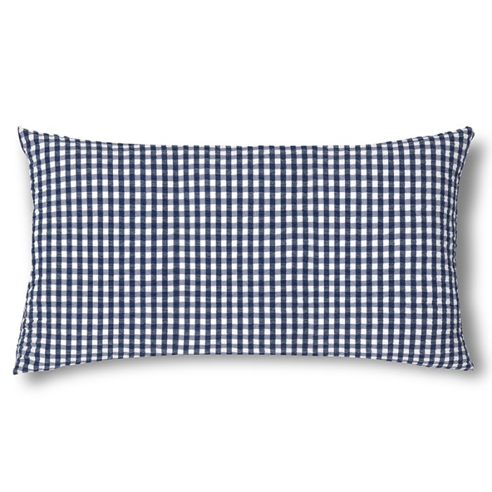 Juna Pudebetr�k - B�k&B�lge - M�rkebl�/Hvid - 70x50 cm