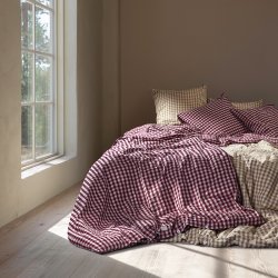 Juna Sengetj Bk&Blge Blomme/Rosa 200x220 cm